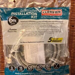 6 FT CERTIFIED Dishwasher Installation Kit